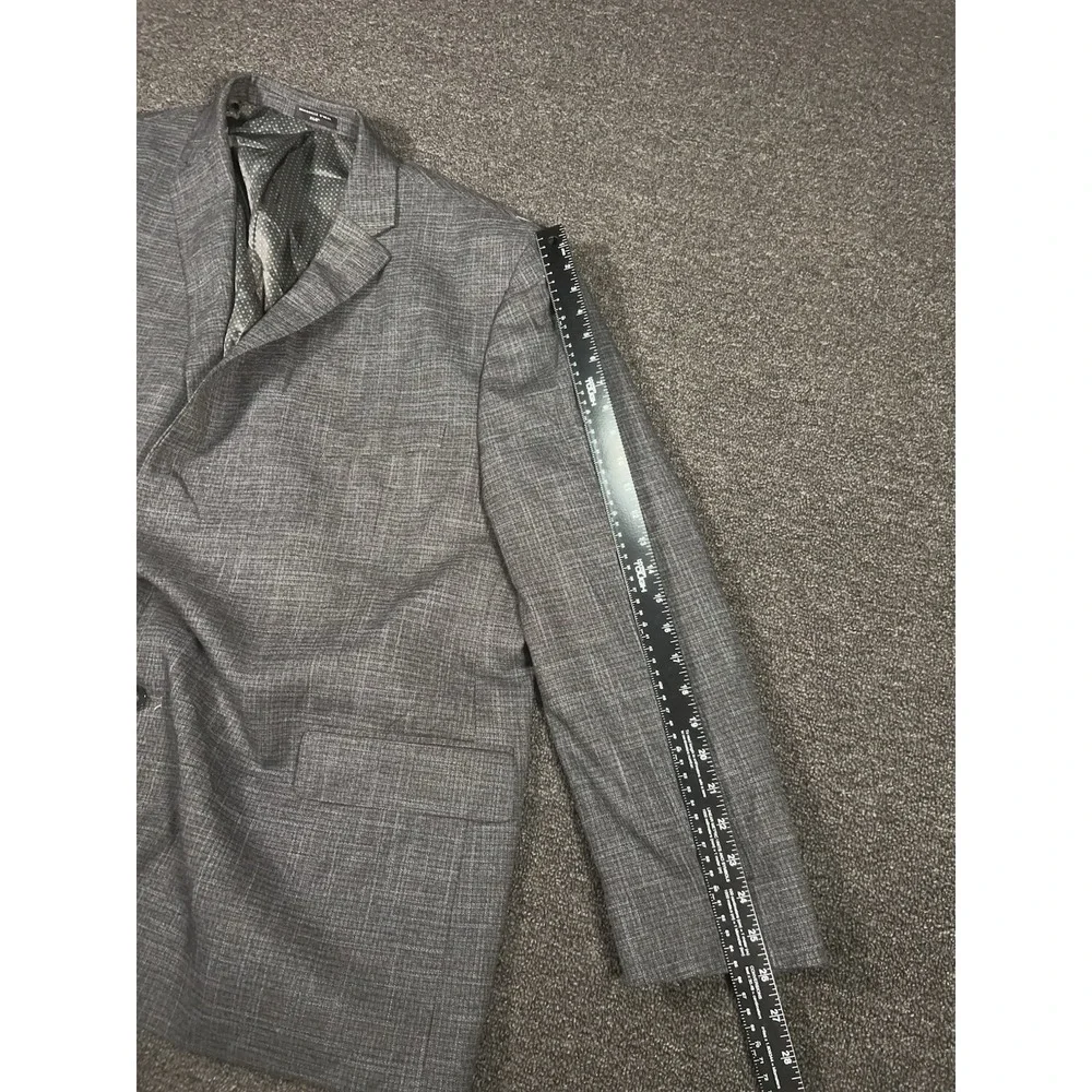 Shaquille O'neal Blazer Jacket Men 54R Gray Plaid Sport Coat XLG